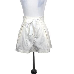 Airlie Shorts High Waisted Belted Striped